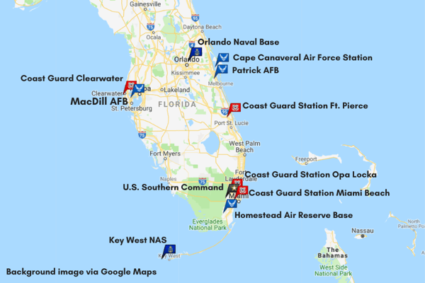 air force bases in miami florida